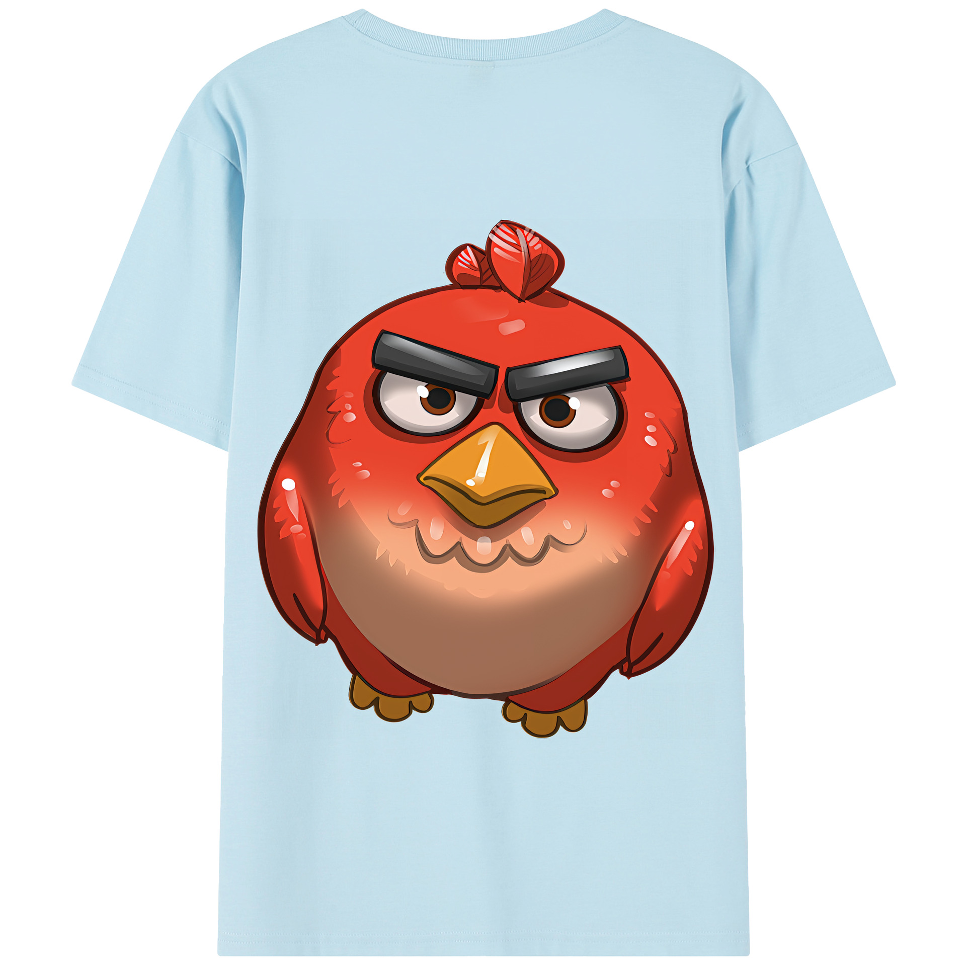 （画像用） Angry Birds アングリーバード 綿100％半袖Tシャツ（背面プリント）